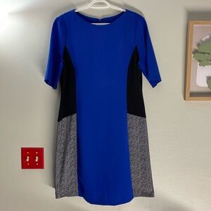 Perceptions half sleeve color block sheath dress 13